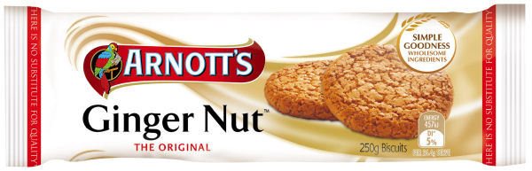 Arnotts Gingernuts 250 gram